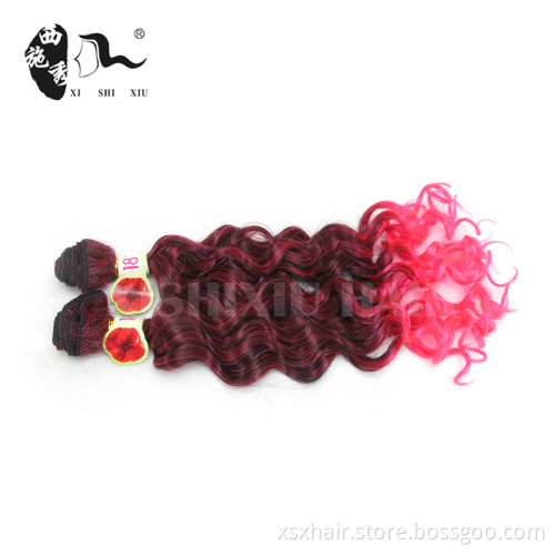 2016 new arrival names of different Ombre Color wholesale synthetic hair Extension
